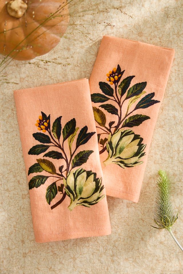 Autumn Bounty Linen Napkins, Set of 2 #1