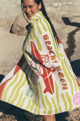 Summer Surf Cotton Printed Beach Towel