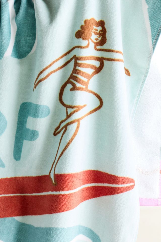 Summer Surf Cotton Printed Beach Towel #1