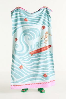 Summer Surf Cotton Printed Beach Towel