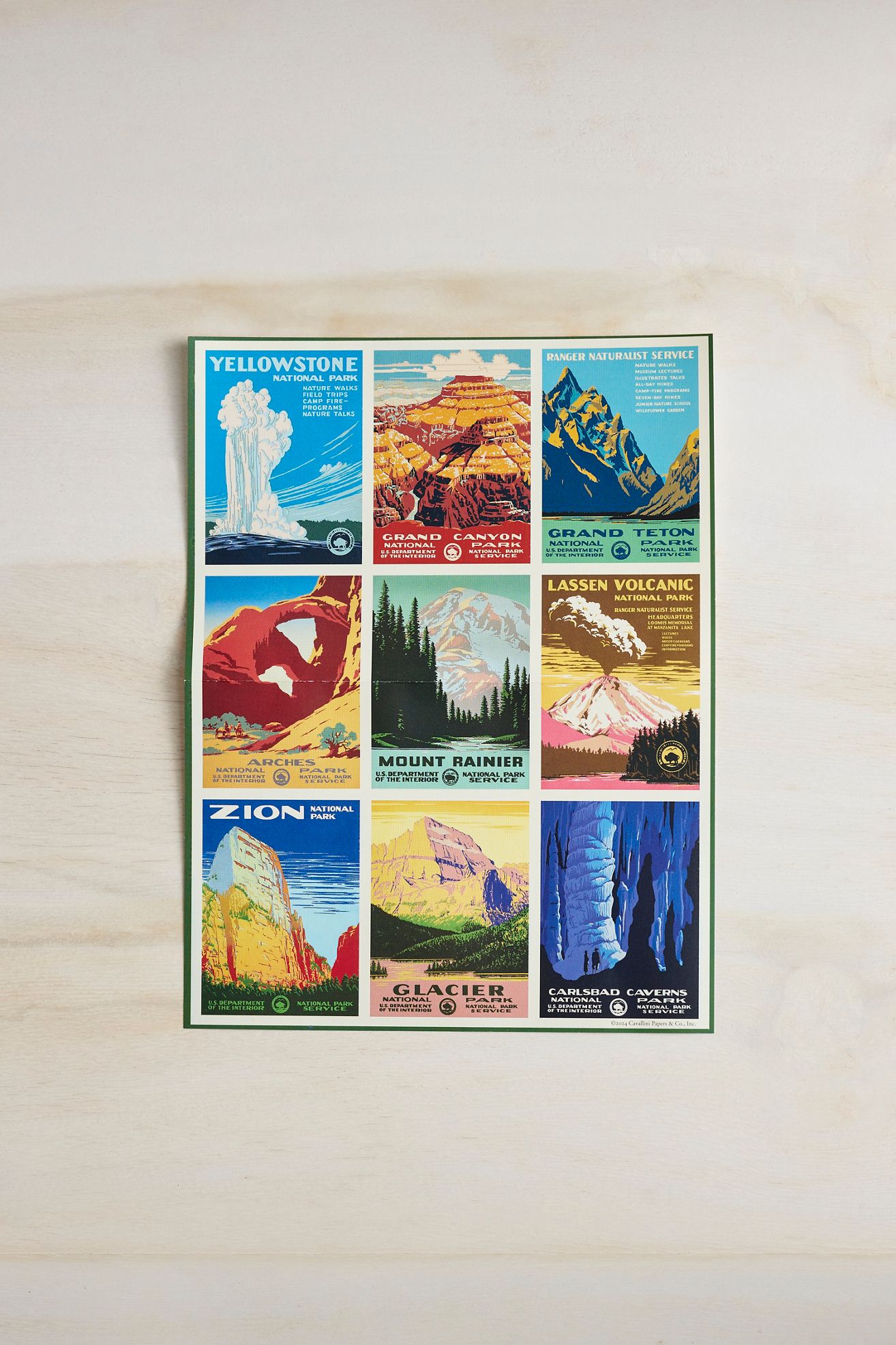 Vintage National Parks Mini Puzzle - Multi, One Size