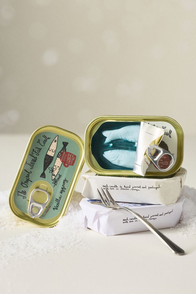 The Original Tinned Fish Candle Woody Juniper & Fir Aluminum Candle #1