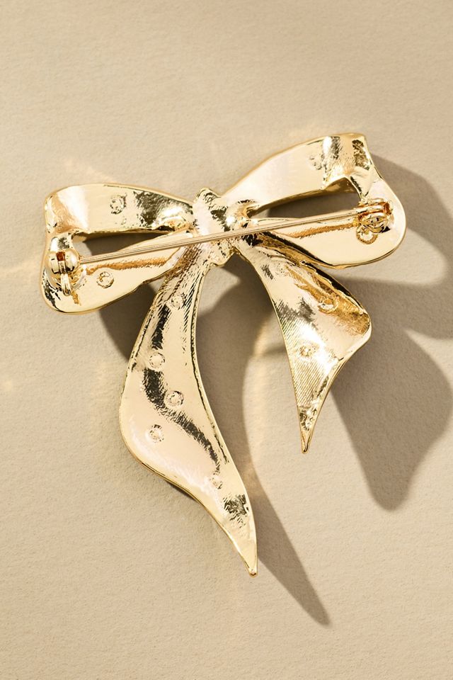 Crystal Bow Brooch #1