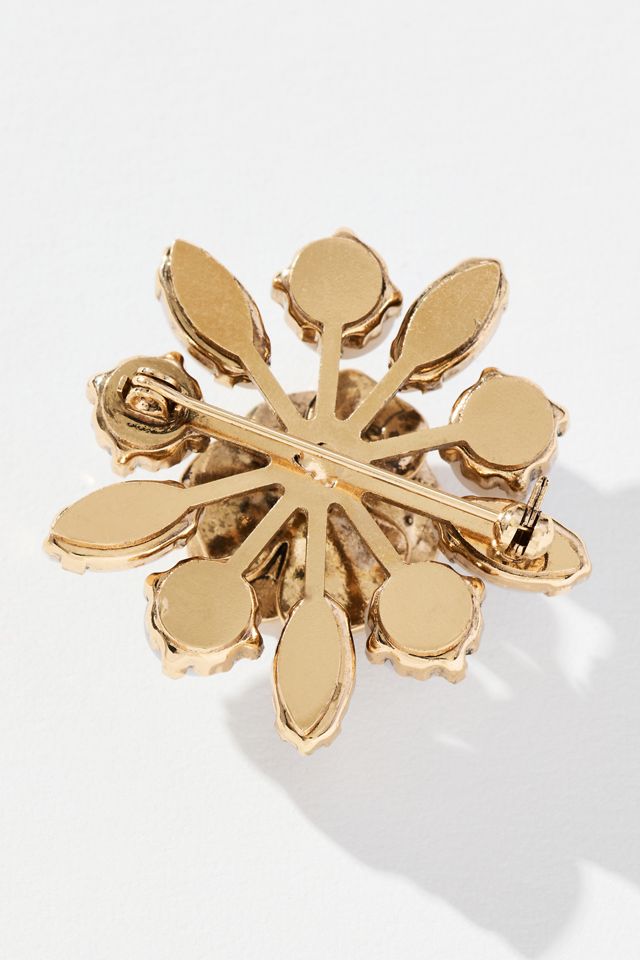 Metal Flower Brooch #1