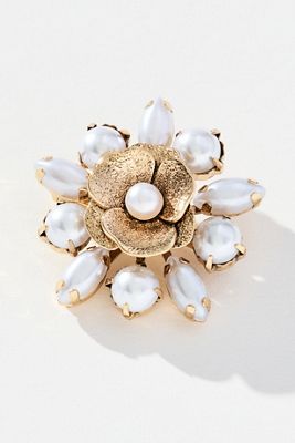 Metal Flower Brooch