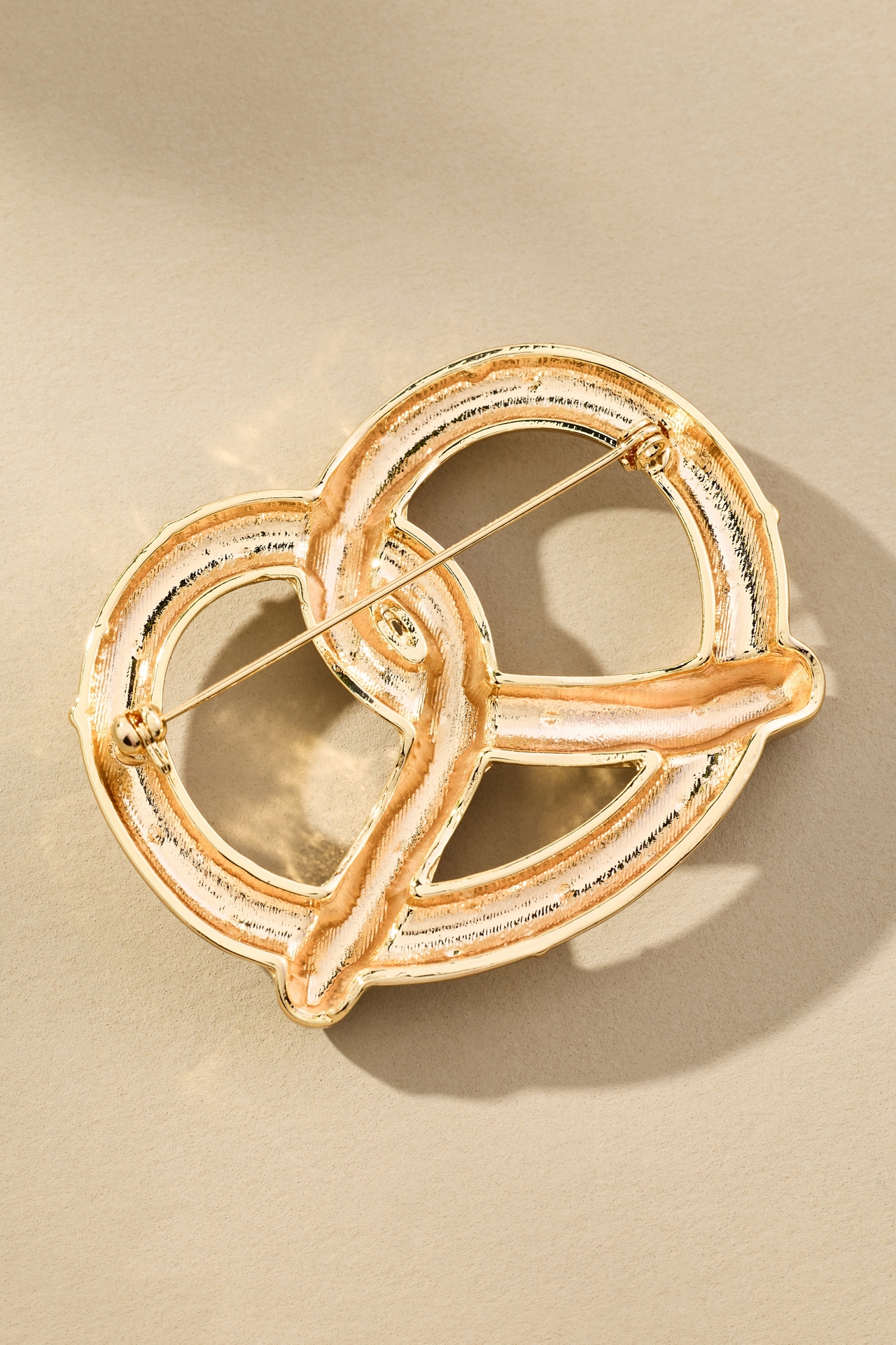 Pretzel Brooch