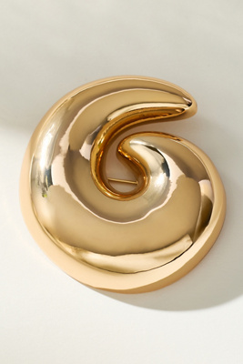 By Anthropologie Swirl Brooch In Gold