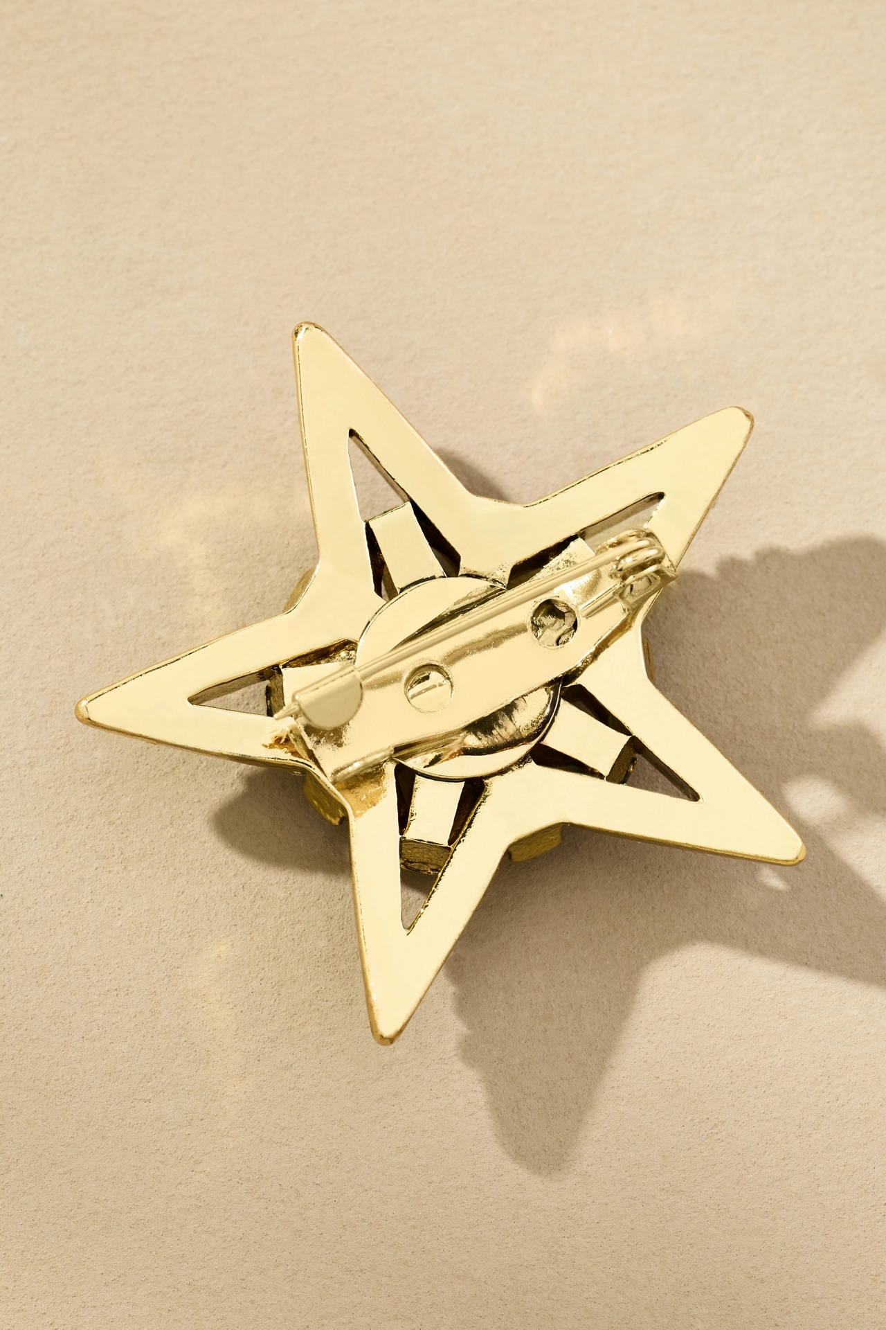 Rhinestone Star Brooch