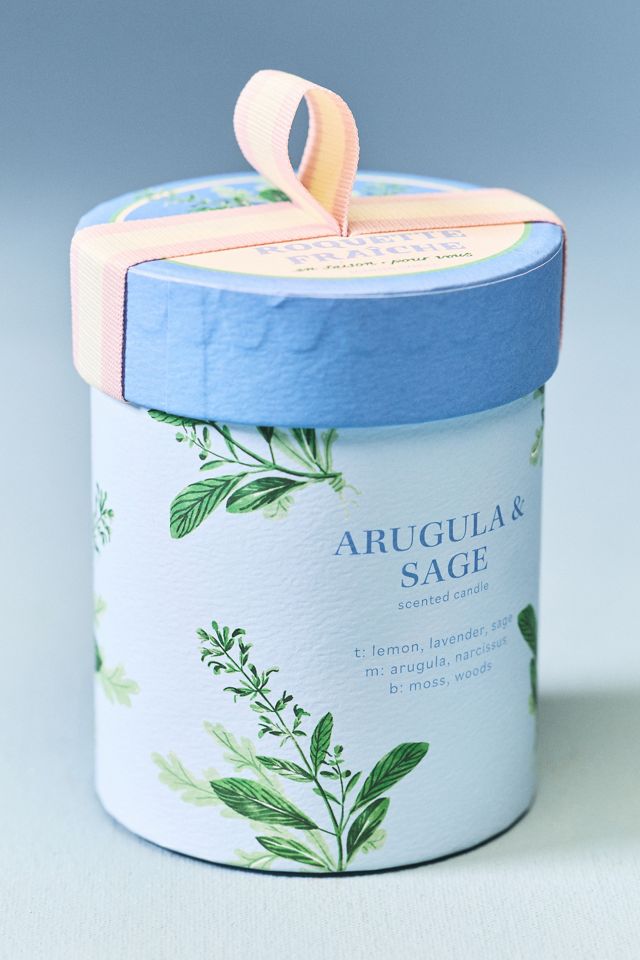 Juliette Fresh Arugula & Sage Boxed Glass Candle | AnthroHome