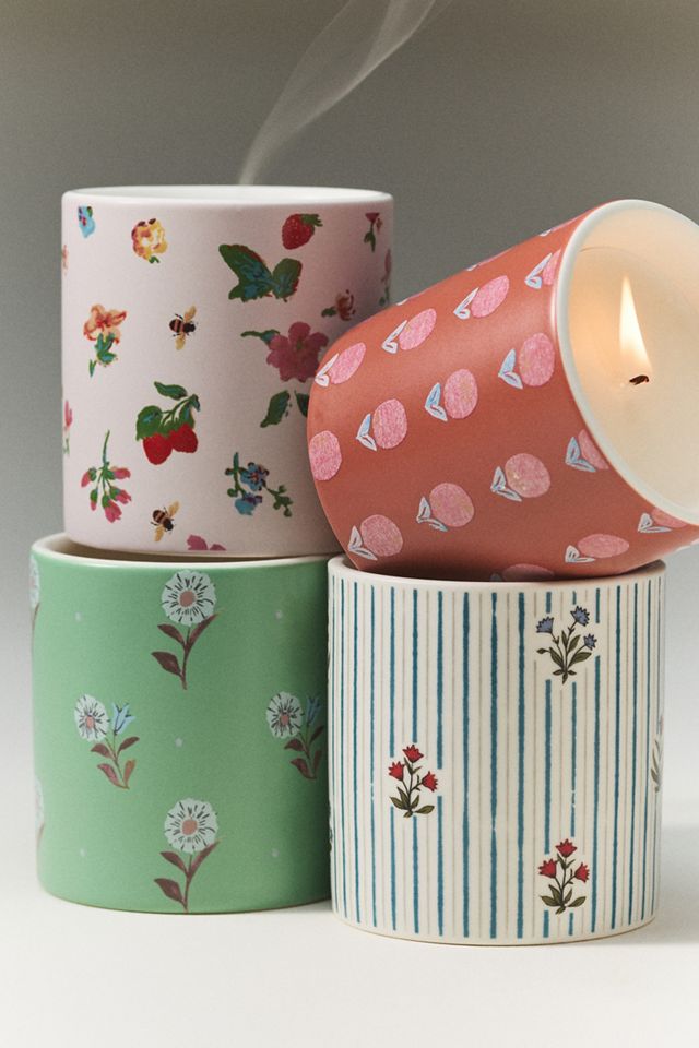Spring Cottage Floral Golden Petals & Cashmere Ceramic Boxed