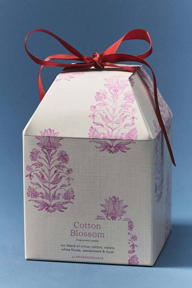 Spring Cottage Fresh Cotton Blossom & Neroli Ceramic Boxed Candle #2