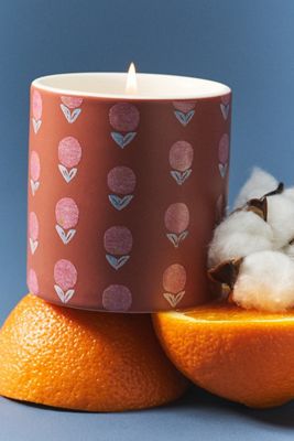 Spring Cottage Fresh Cotton Blossom & Neroli Ceramic Boxed Candle