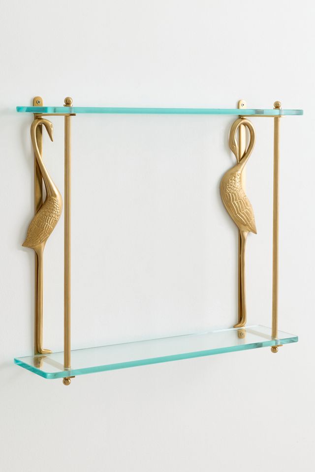 Crane Glass Double Shelving Unit #2