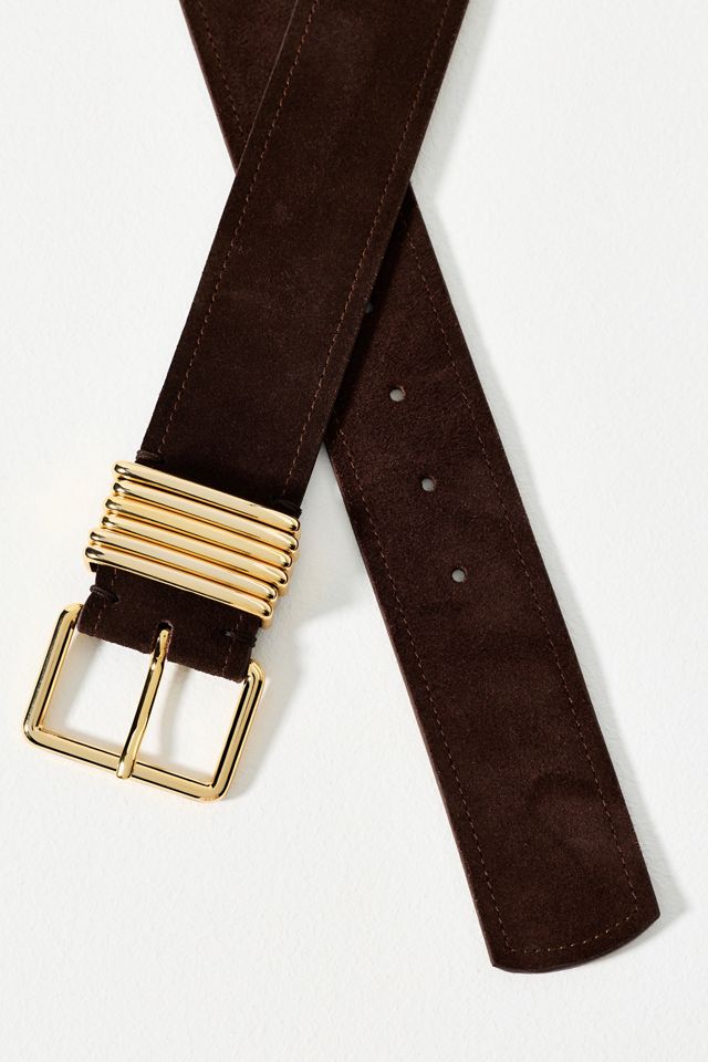 Square Buckle Multi Keeper Belt #1