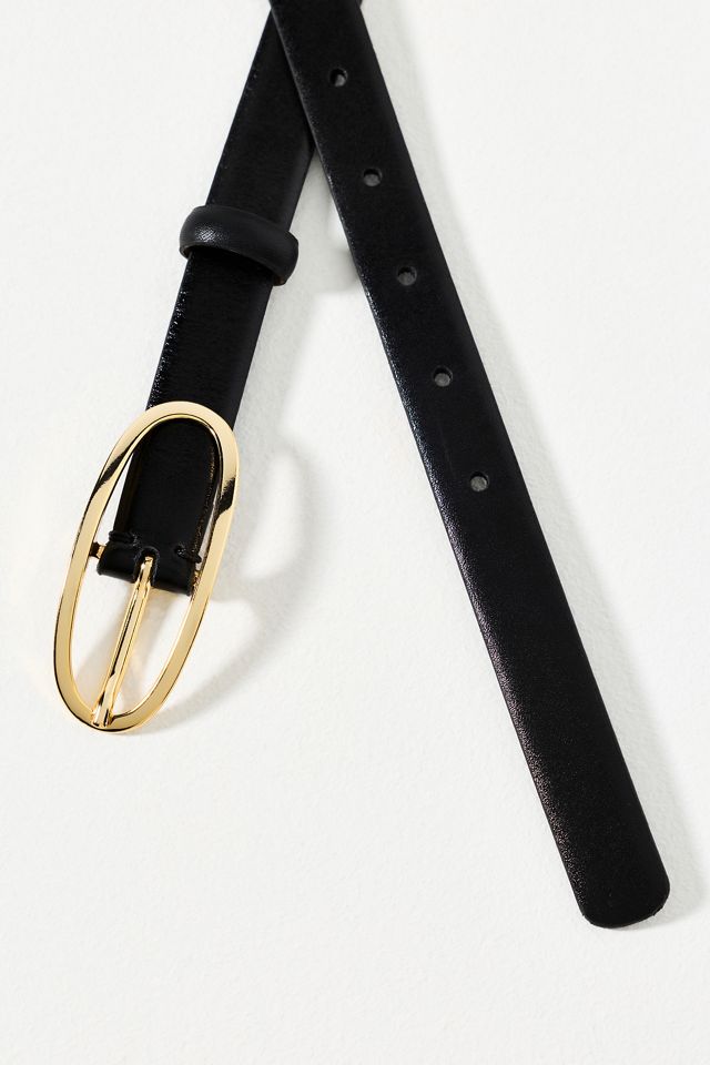 Thin Oval Buckle Belt #1