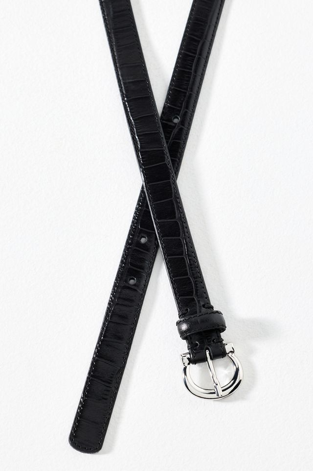 Skinny Croc Embossed Belt #1