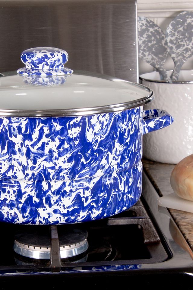 Golden Rabbit 6 Quart Enamelware Stock Pot #2