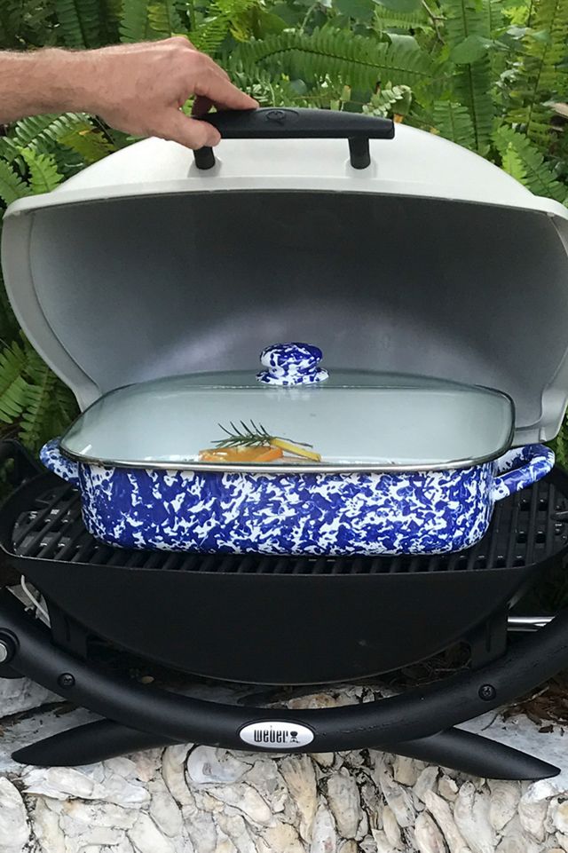 Golden Rabbit 10.5 Quart Enamelware Roasting Pan #3