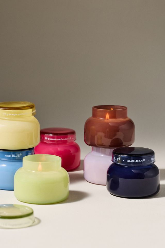 Capri Blue Volcano Spring Yellow Glass Jar Candle #5