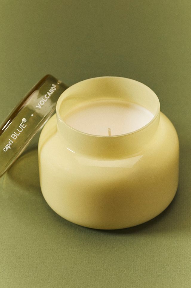 Capri Blue Volcano Spring Yellow Glass Jar Candle #4