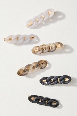 Chain-Link Resin Hair Clip