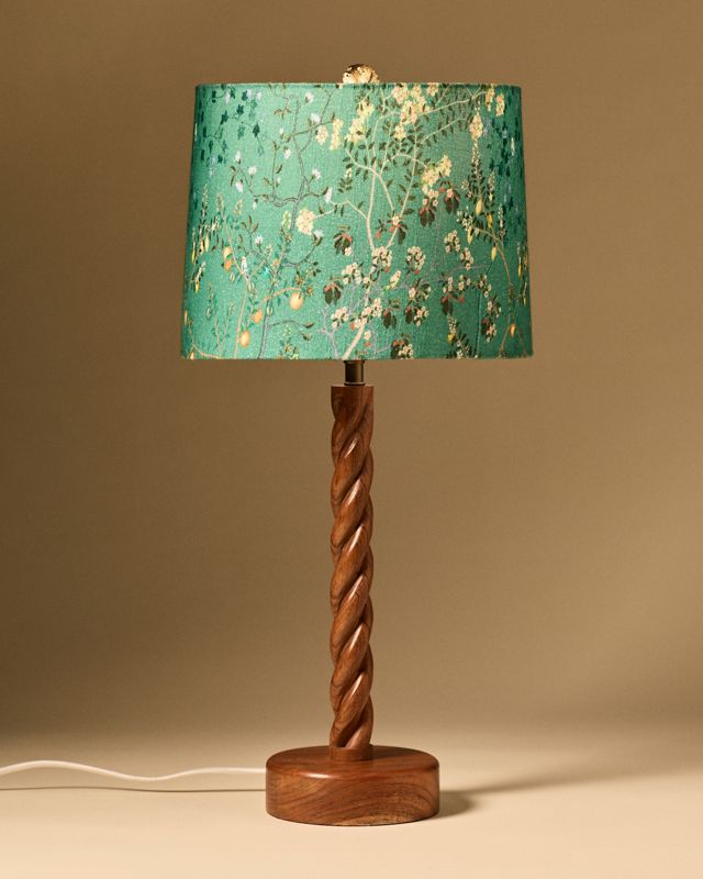 Twisted Wood Table Lamp Base #2