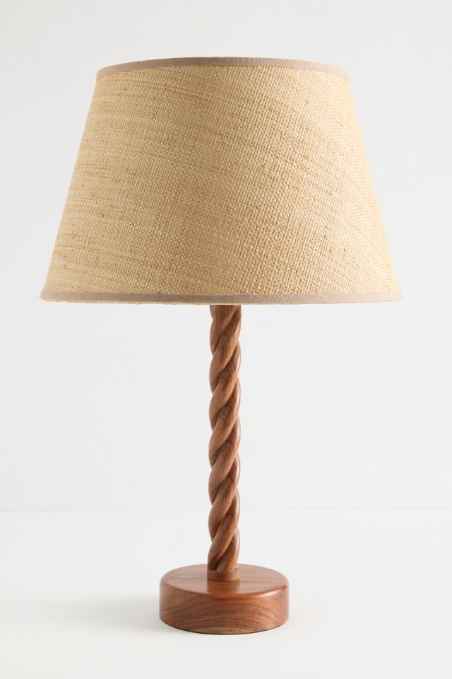 Twisted Wood Table Lamp Base #3