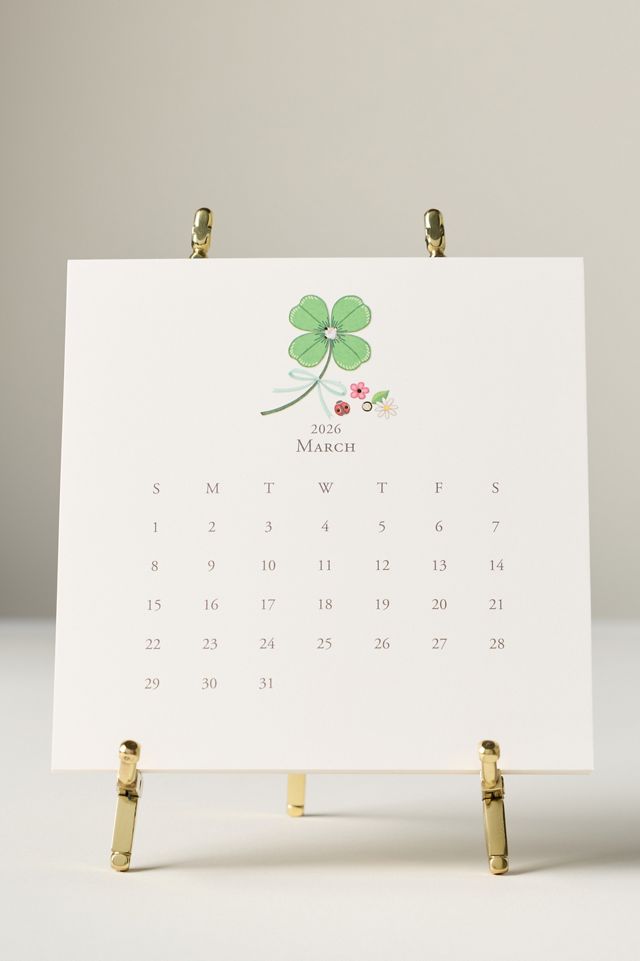 2026 Classic Calendar with Easel #2