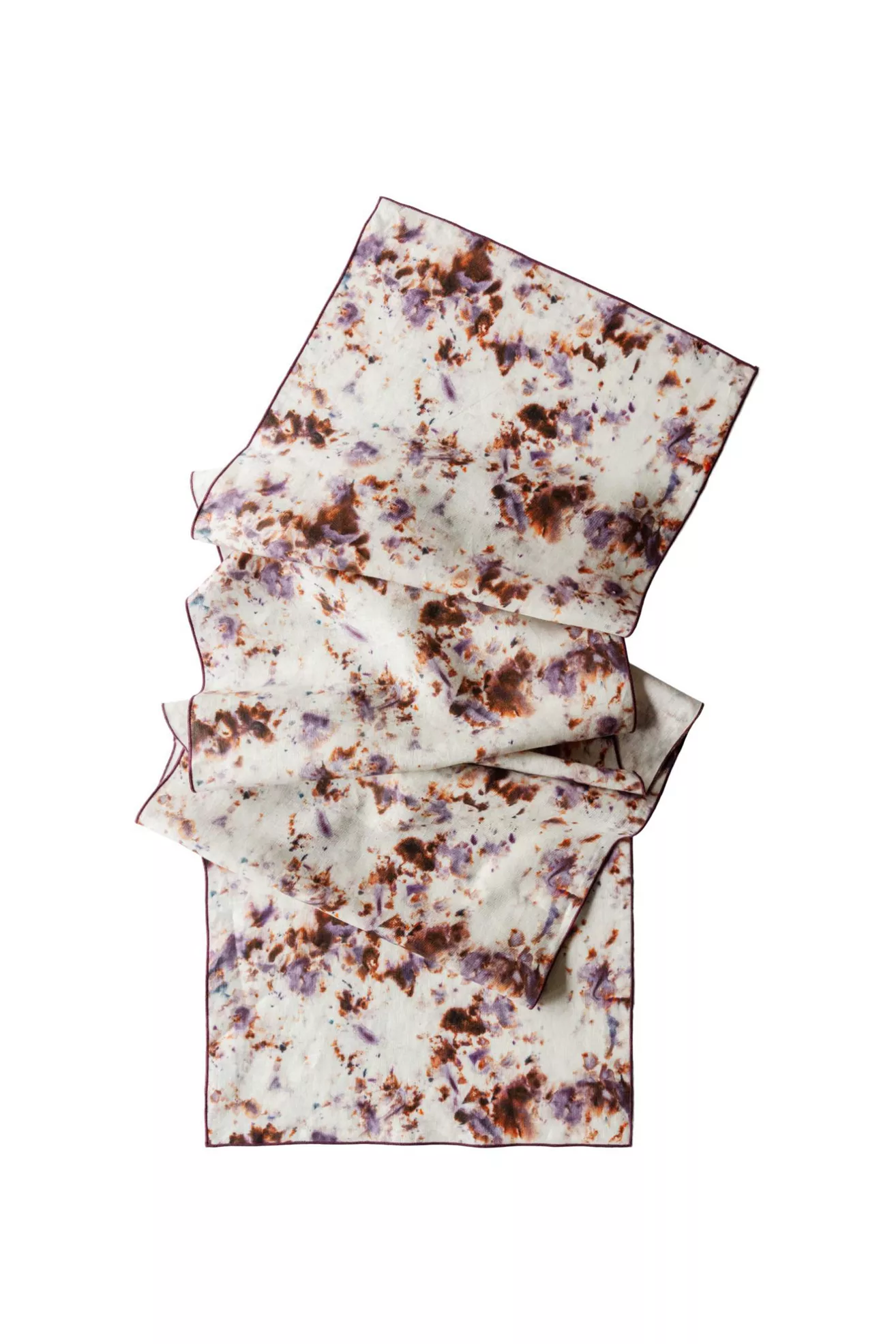 Goldie Home Linen Marble Print Table Runner - thumbnail 6