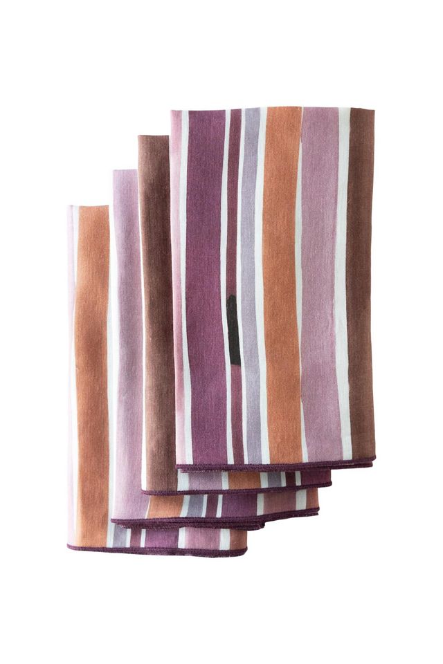 Goldie Home Linen Lisbon Striped Napkins, Set of 4 #1