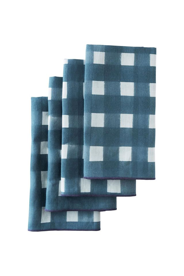 Goldie Home Linen Cross-Hatch Napkins, Set of 4 #1