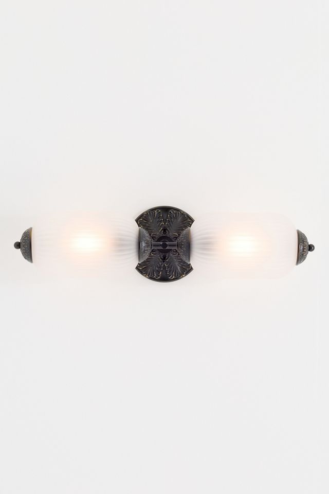 The Eloise Scallop Ribbed Glass Vanity Sconce Wall Light #1