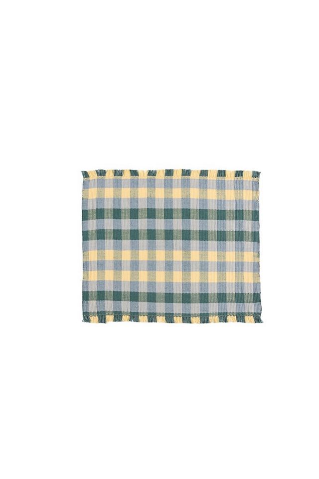 Casa Edel Cuadritos Hand-Loomed Placemats, Set of 2