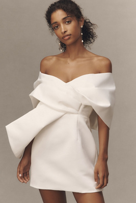 Elliatt Dandelione Off-shoulder Mini Dress In White