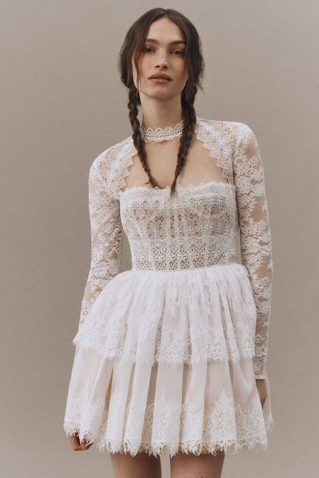 Bronx and Banco Daphne Short-Sleeve Lace Mini Dress #3