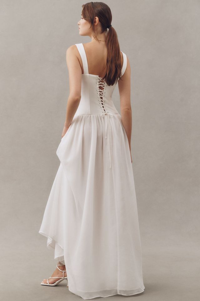 Elliatt Emi Corset Sheer Drop-Waist Maxi Dress #1