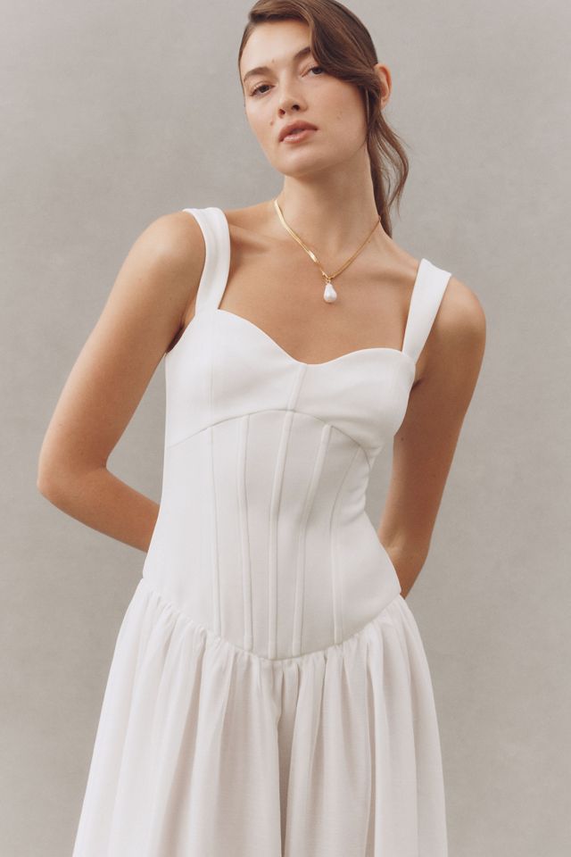 Elliatt Emi Corset Sheer Drop-Waist Maxi Dress #2