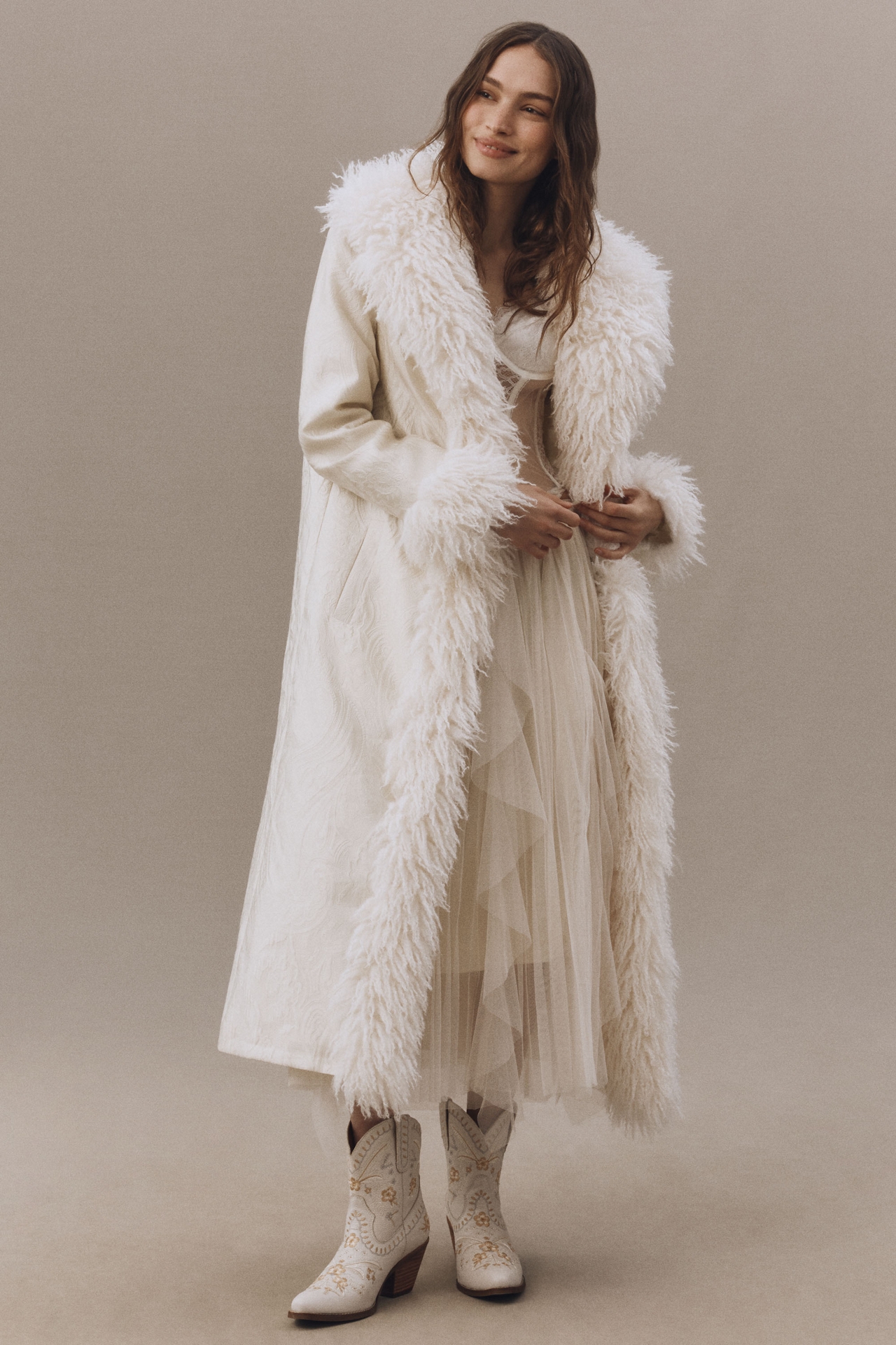 Elliatt Rosa Faux Fur Coat