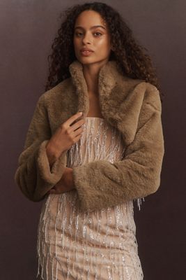 STAND STUDIO Janice Faux-Fur Jacket | Anthropologie