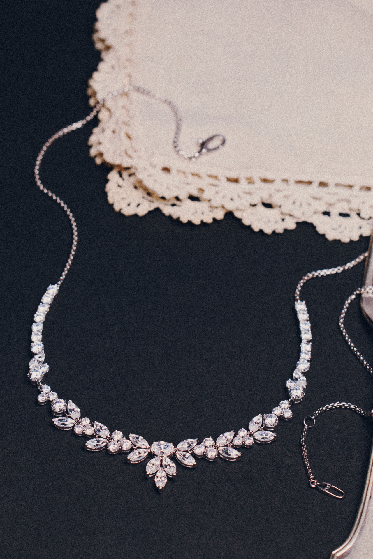 NADRI Prima Large Frontal Crystal Necklace