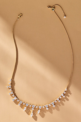 Nadri Everleigh Frontal Crystal Necklace In Gold