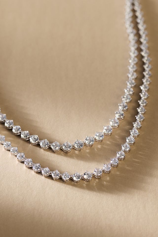 NADRI Cassi Double Row Tennis Necklace #1