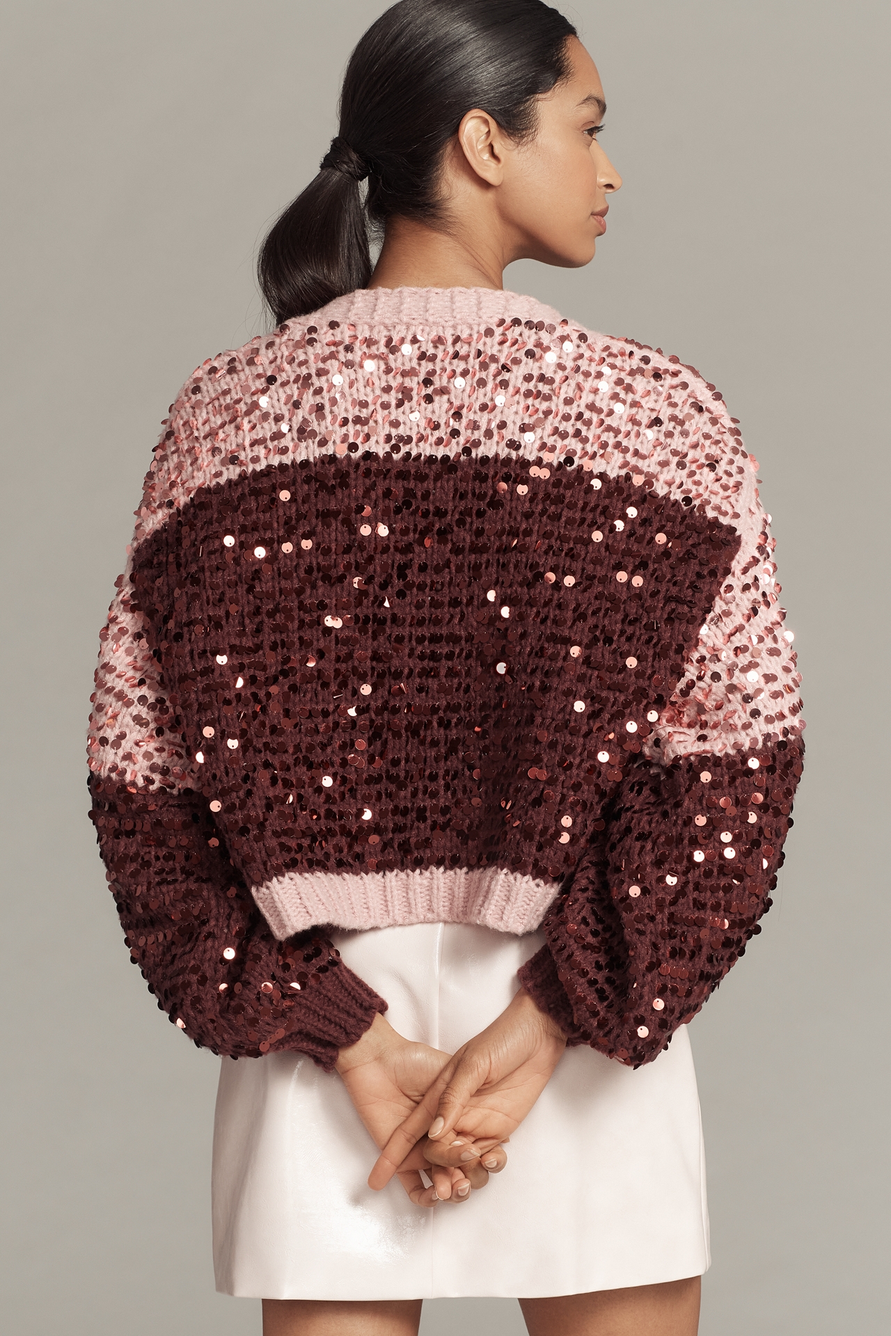 By Anthropologie Sequin Cardigan Sweater