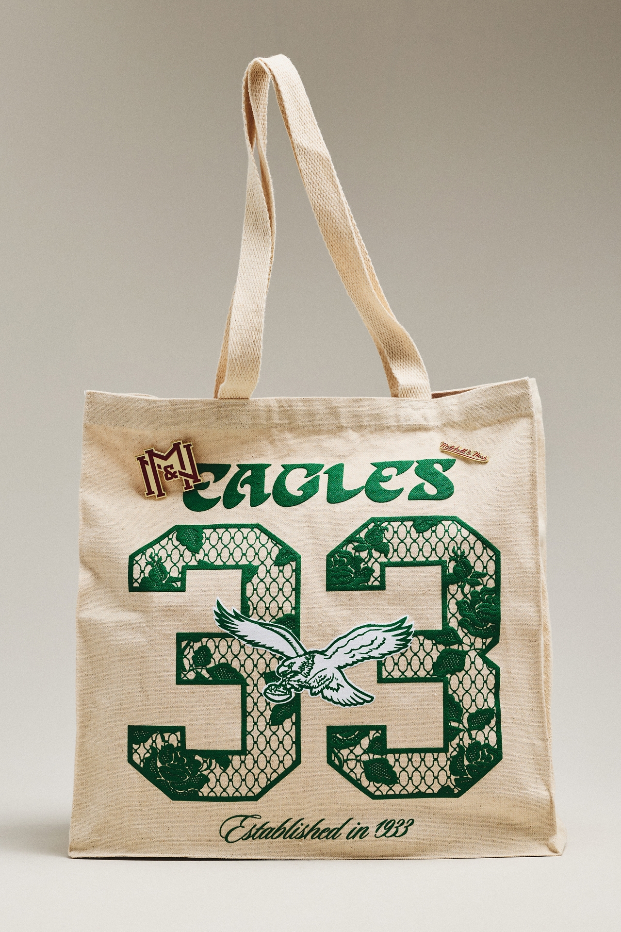 Mitchell & Ness Canvas NFL Team Tote Bag