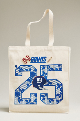 Mitchell & Ness Canvas Nfl Team Tote Bag In Neutral