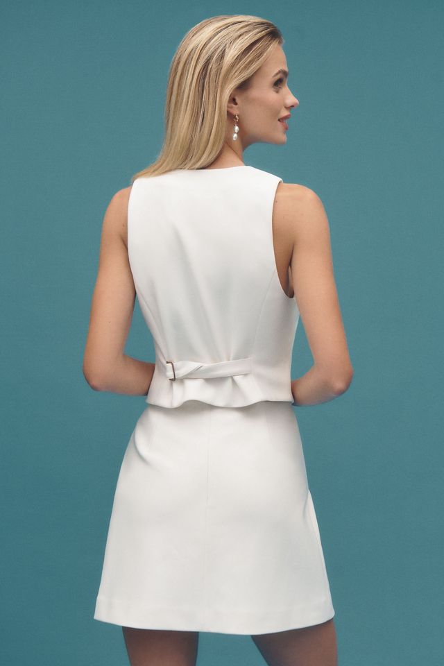 BHLDN Tailored Crepe Vest #2
