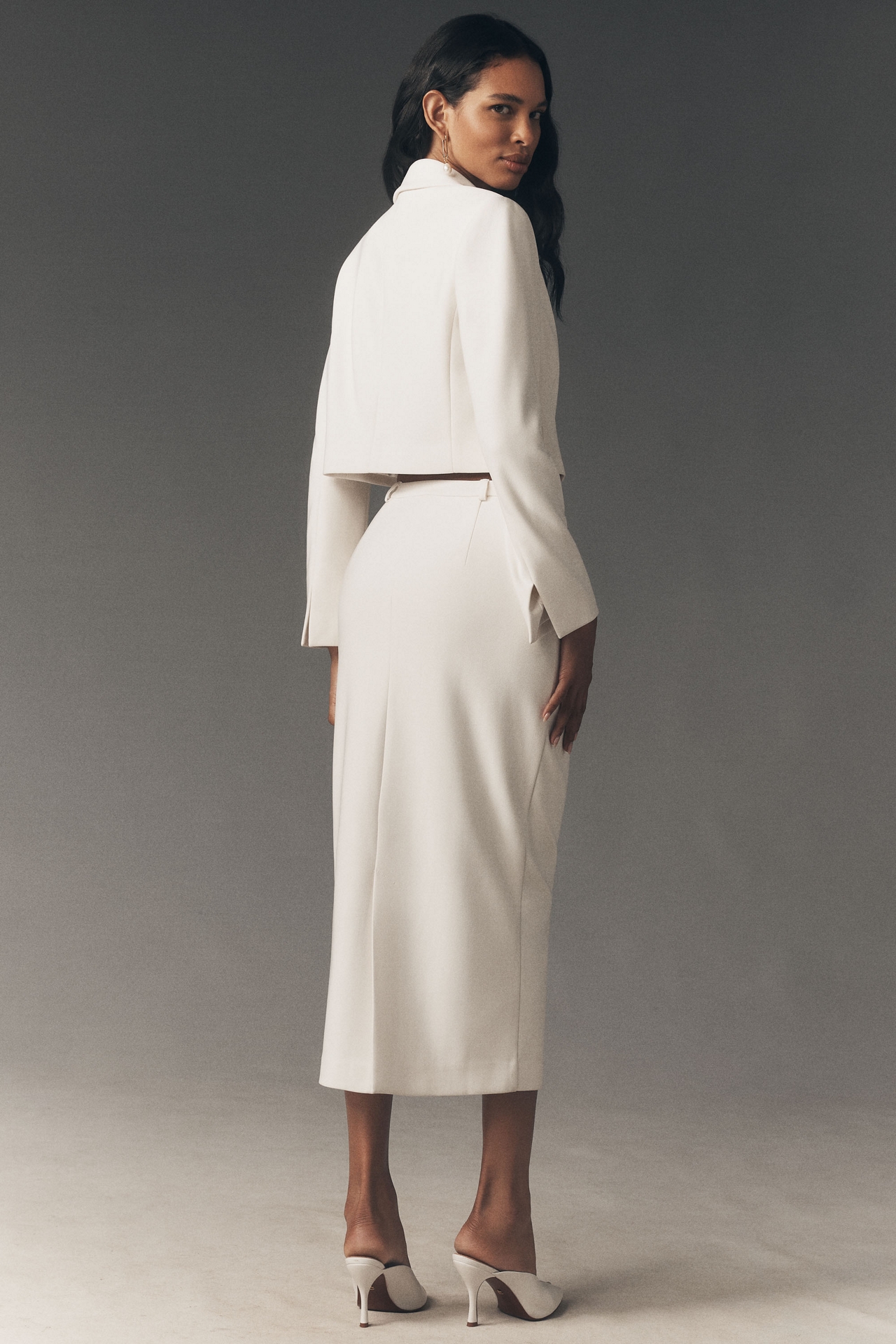 BHLDN Crepe Pencil Skirt