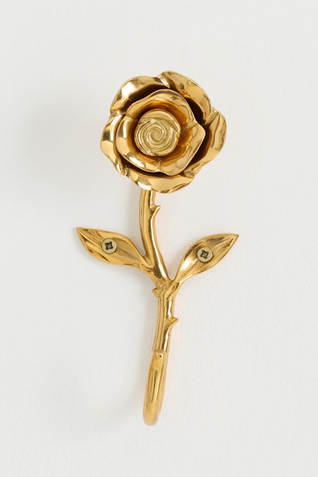 Brass Rose Hook #1