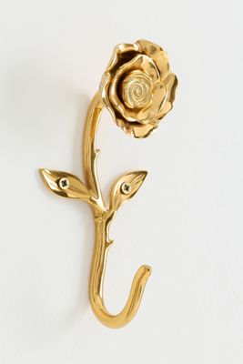 Brass Rose Hook