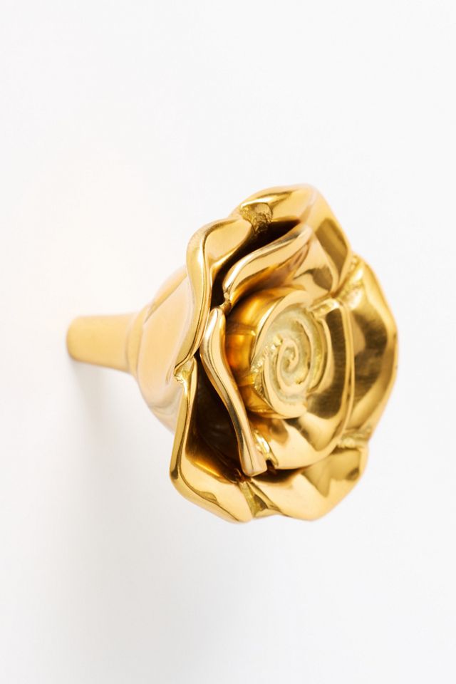 Brass Rose Knob #2